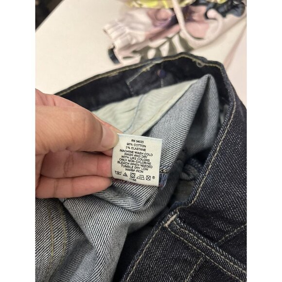 Gap Mid Rise Boot Cut Jeans Womens Sz 24R 0R Blue Dark Wash Low Rise 5 Pocket - Picture 15 of 16